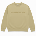 DAVID BEAT GOLIATH (COFFEE) CREW NECK